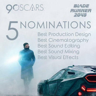 Бегущий по лезвию 2049: номинации на Оскар-2018